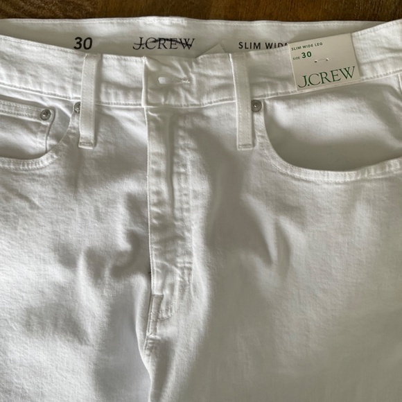 NWT J.Crew Woman’s  Slim wide-leg jean in white wash SZ Various - Picture 15 of 15